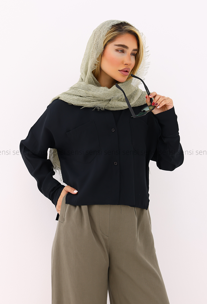 شومیز زنانه بغل چاک پری کد1006025
